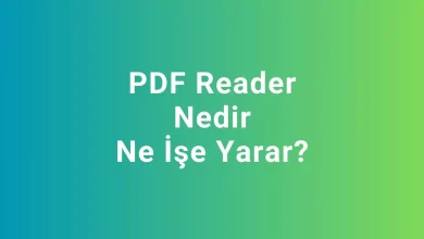 pdf reader nedir ne işe yarar