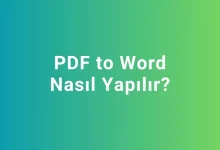 pdf to word nasıl yapılır