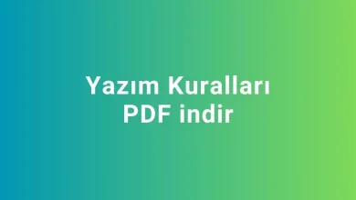 yazım kuralları pdf indir