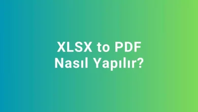 xlsx to pdf nasıl yapılır